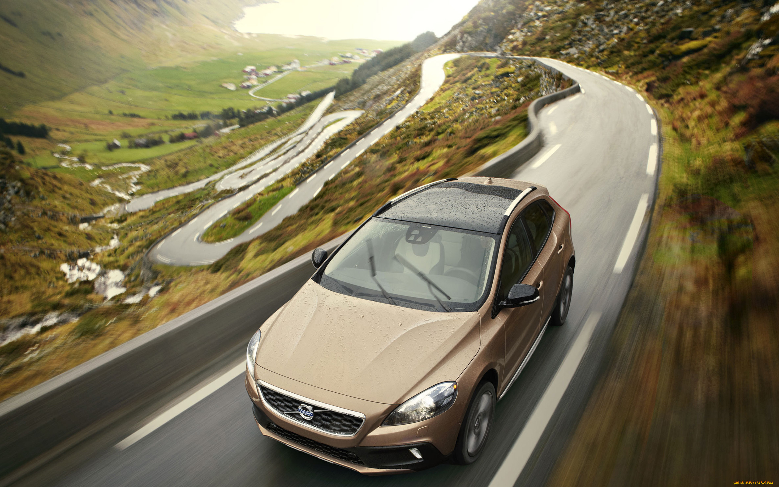 , volvo, v40, cross
